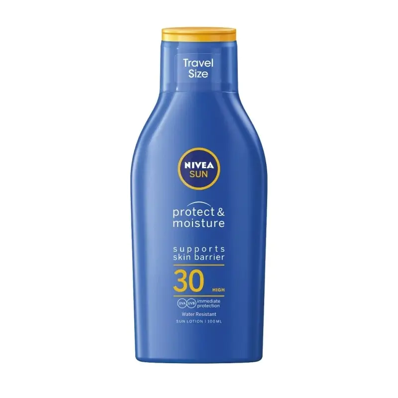 NIVEA SUN Sunscreen Protect & Moisture Lotion SPF30 Travel size 100 ml